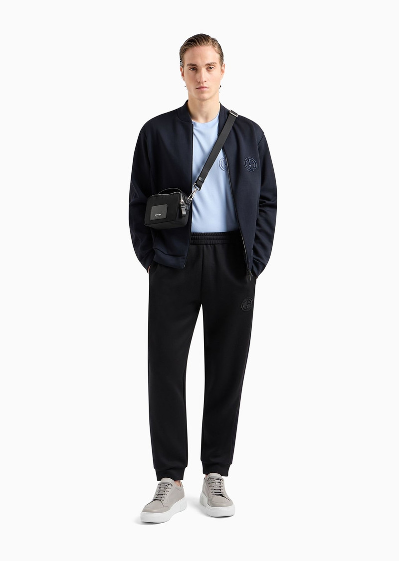 GIORGIO ARMANI Pure cotton interlock crew-neck T-shirt outlook