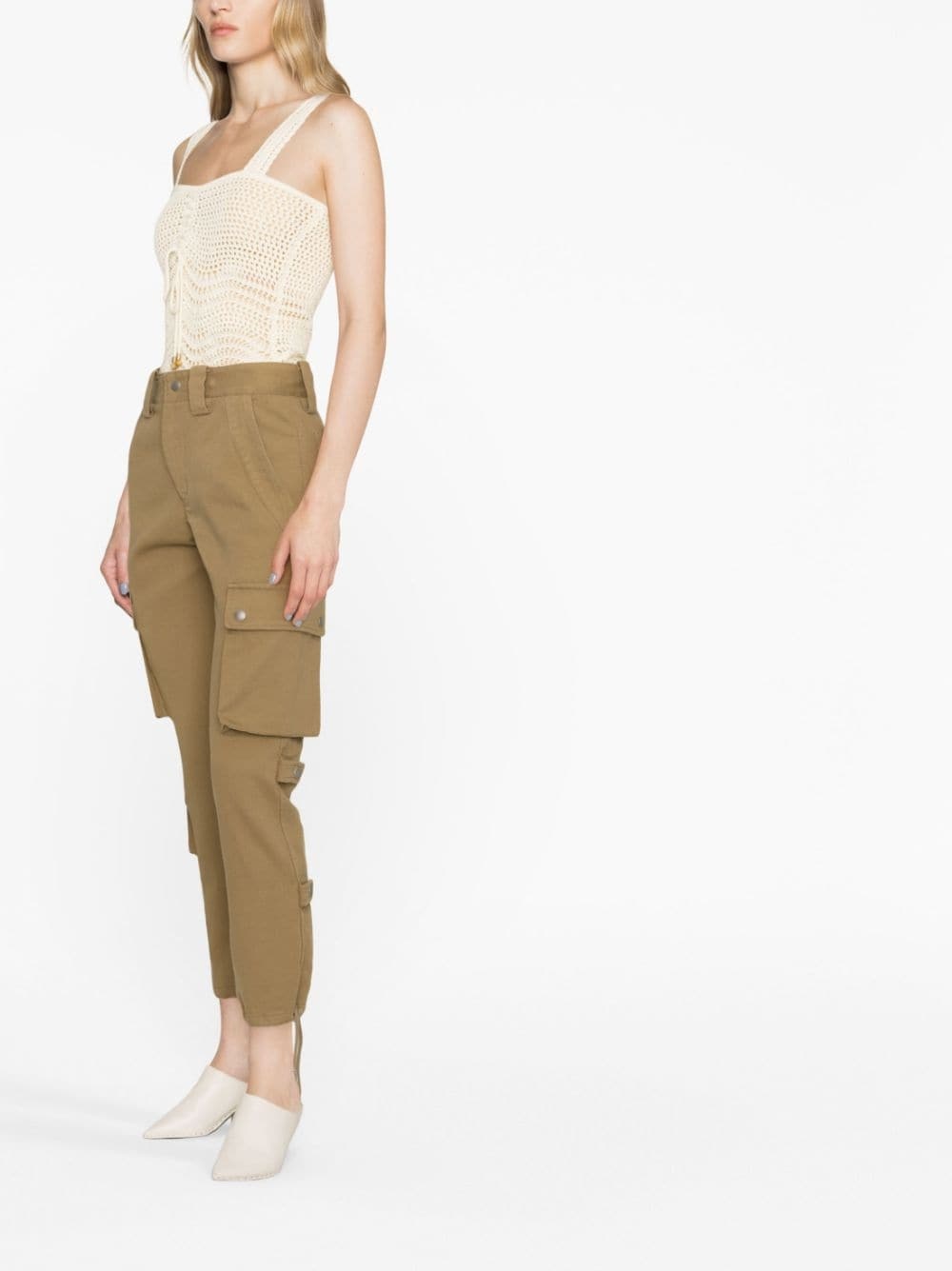 tapered cargo jeans - 4