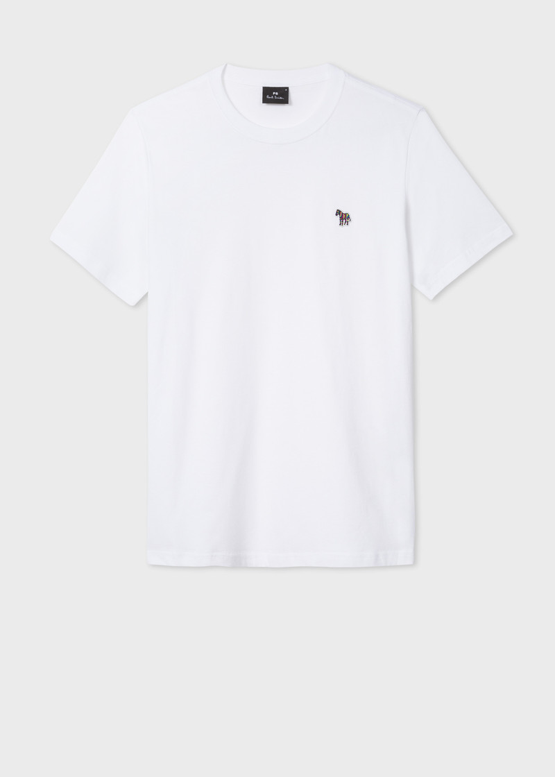 Paul Smith Black Cotton Zip-Front Hoodie & White T-Shirt Zebra Set outlook