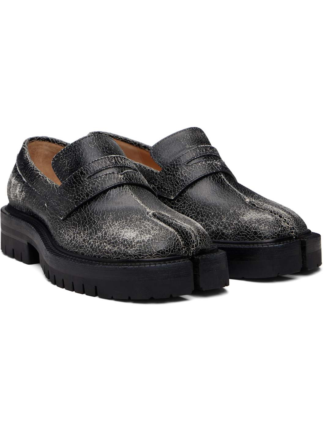 Black Tabi County Loafers - 4