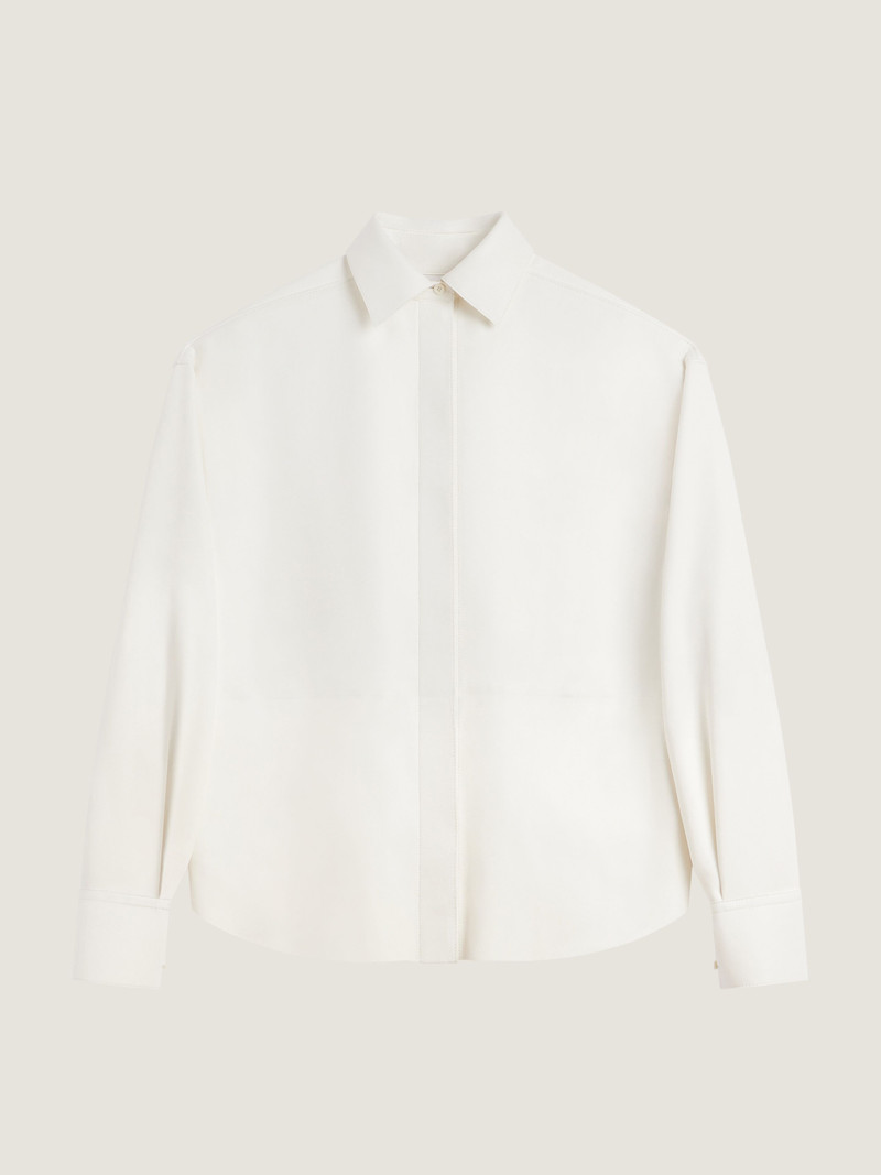 BACK-TO-FRONT SHIRT IN NAPPA LEATHER 8