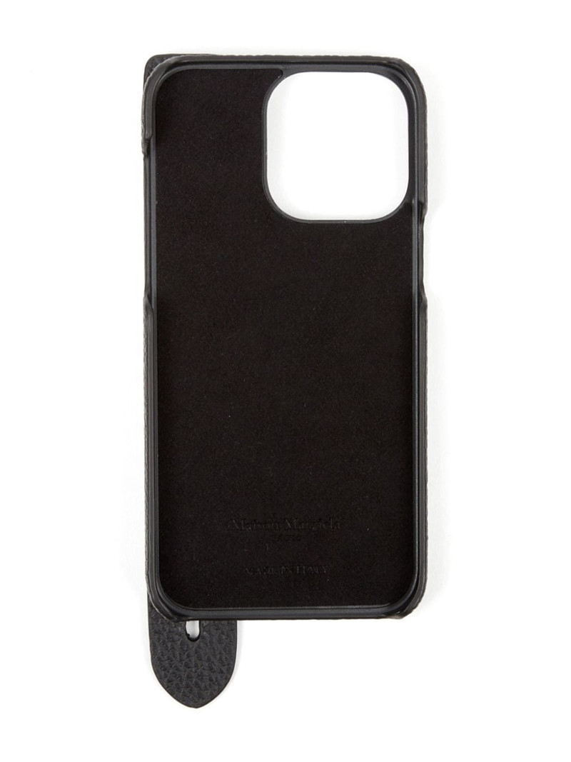 Maison Margiela four-stitch grained leather iPhone 14 Pro Max case outlook