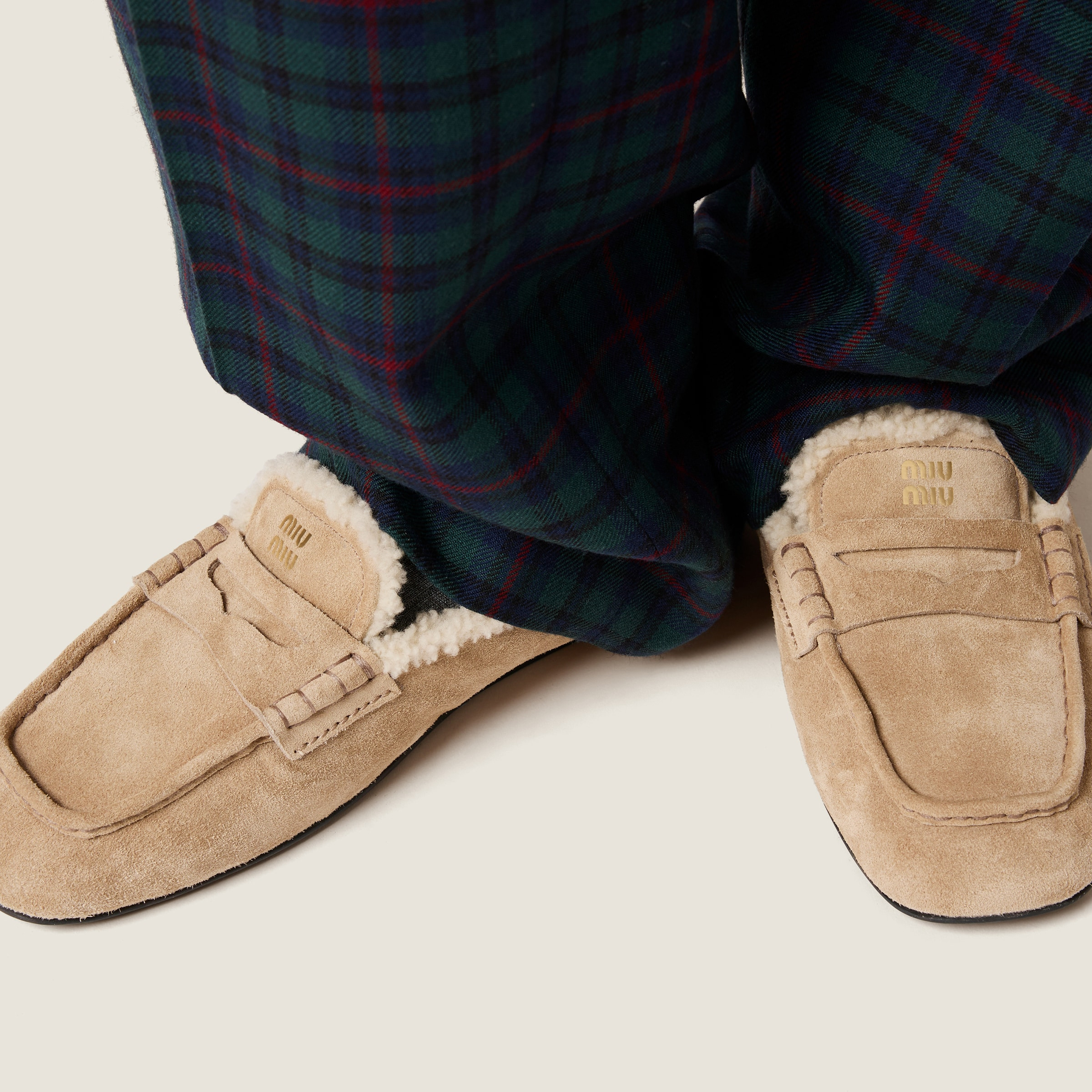 Ruches suede loafers - 5