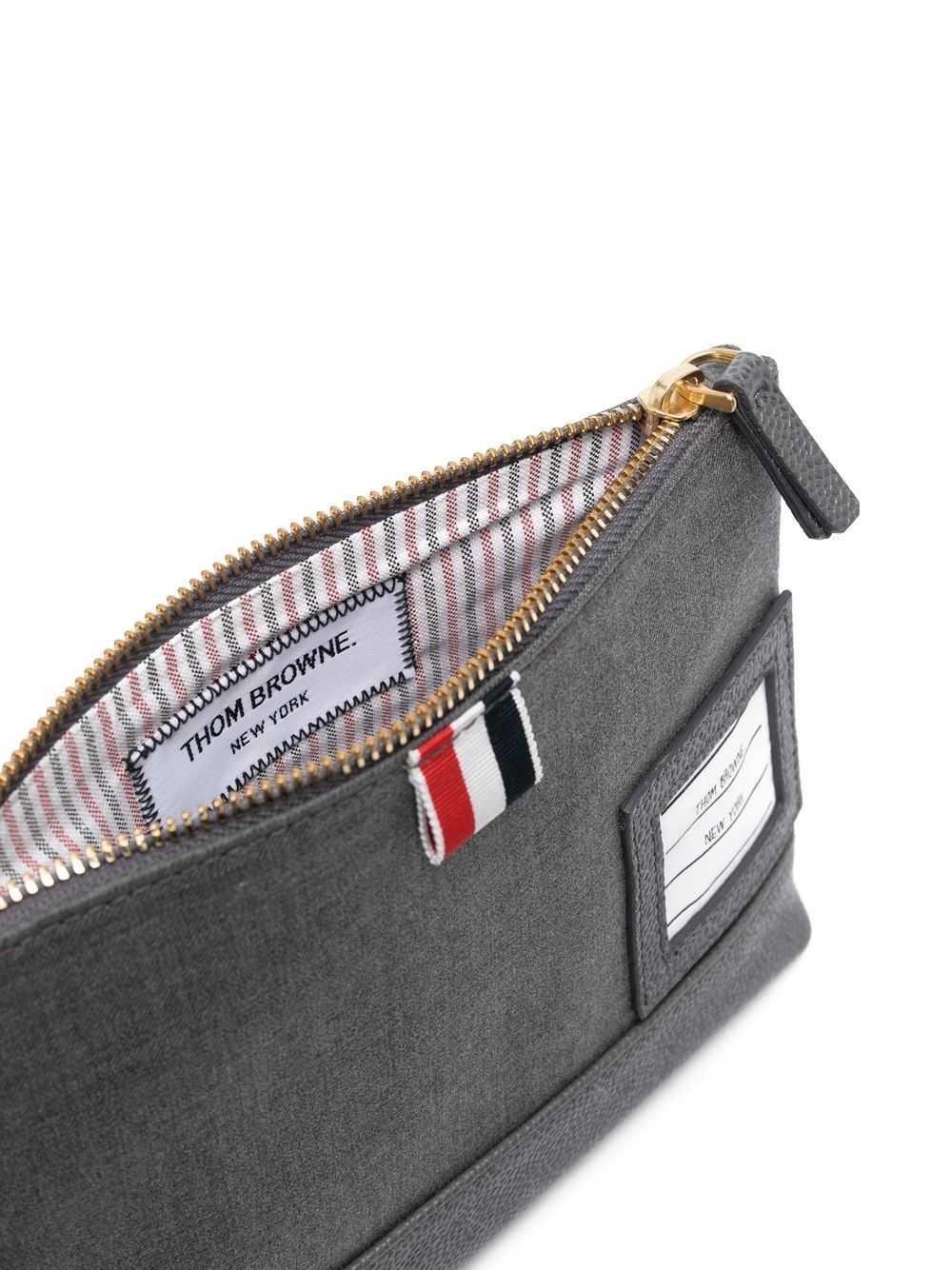 twill-weave zipped pouch - 3