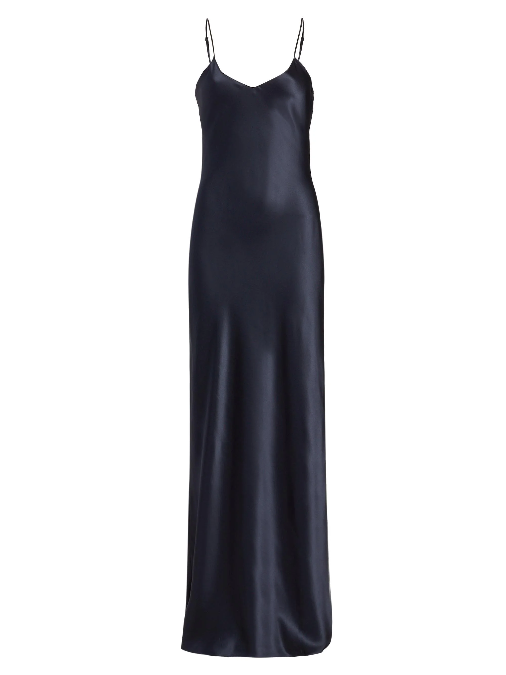 Women's Cami Silk Sleeveless Gown - Midnight - 1