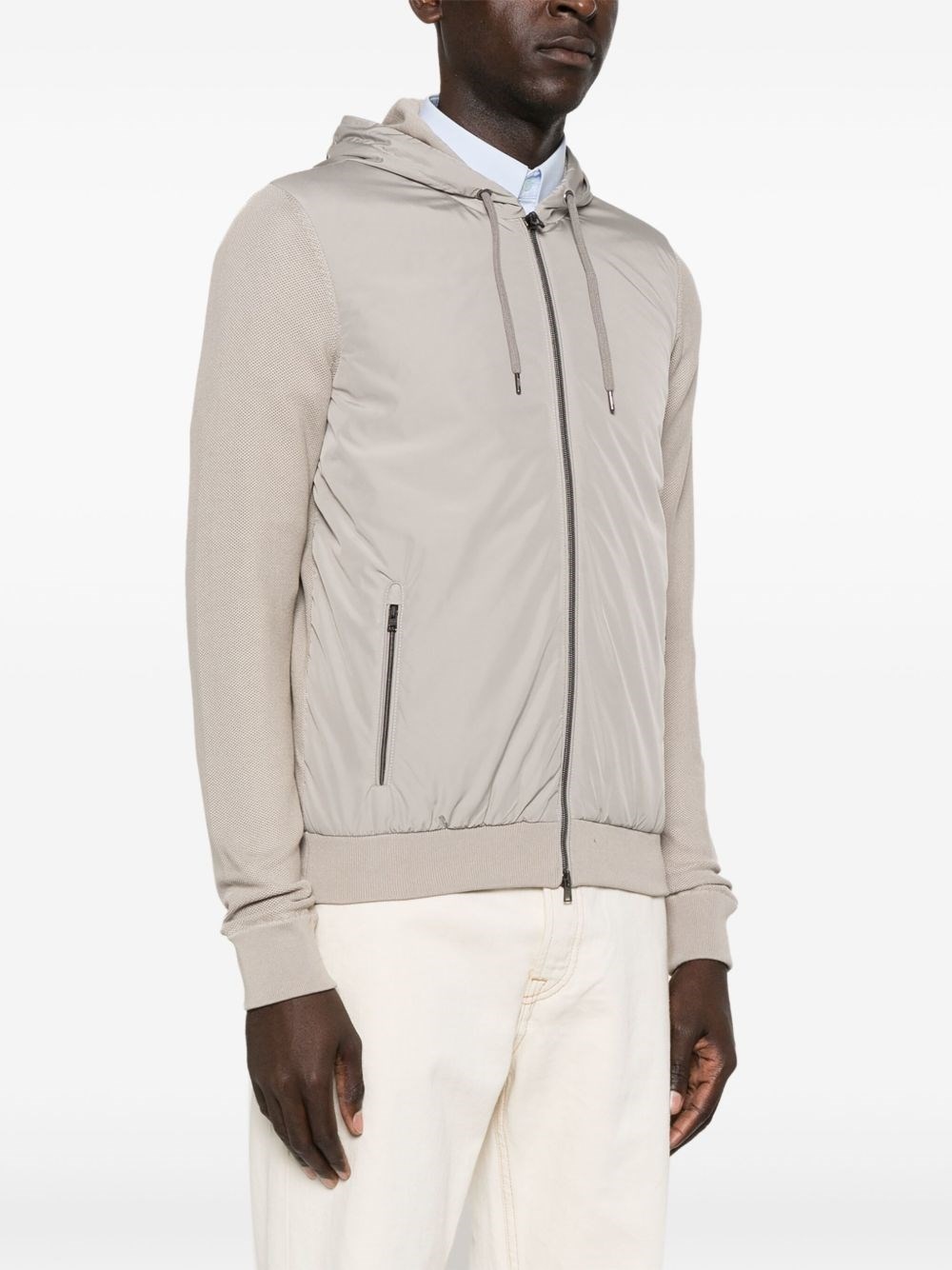 Nylon and cotton blouson jacket - 3