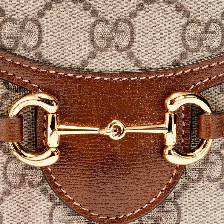 Gucci Horsebit 1955 mini bag in GG Supreme 'Brown' 625615-92TCG-8563 - 6