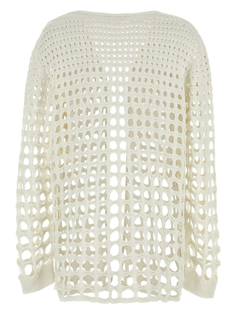 Chloé open-knit silk cardigan outlook