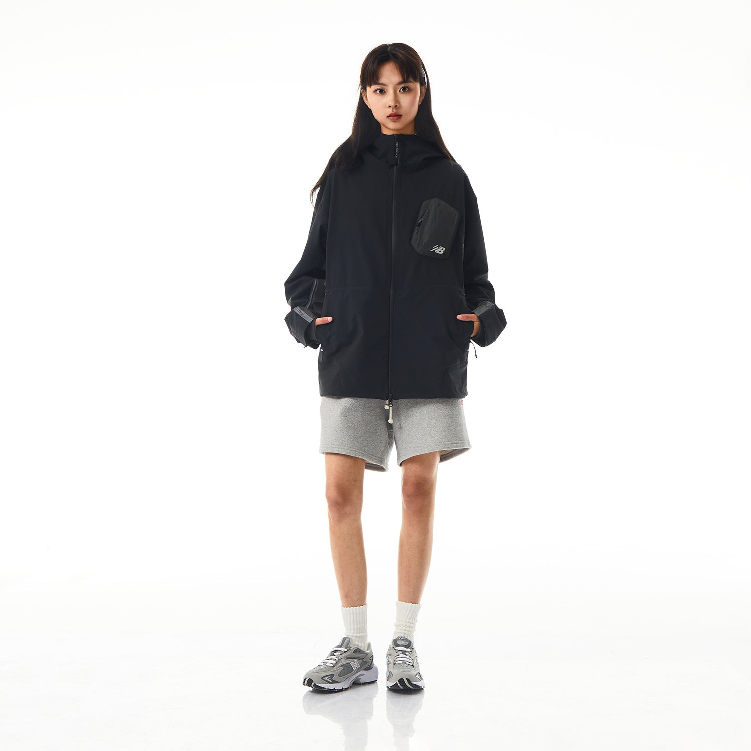 New Balance x LiangDong Pocket Jacket 'Black' NAE17121-BK - 7