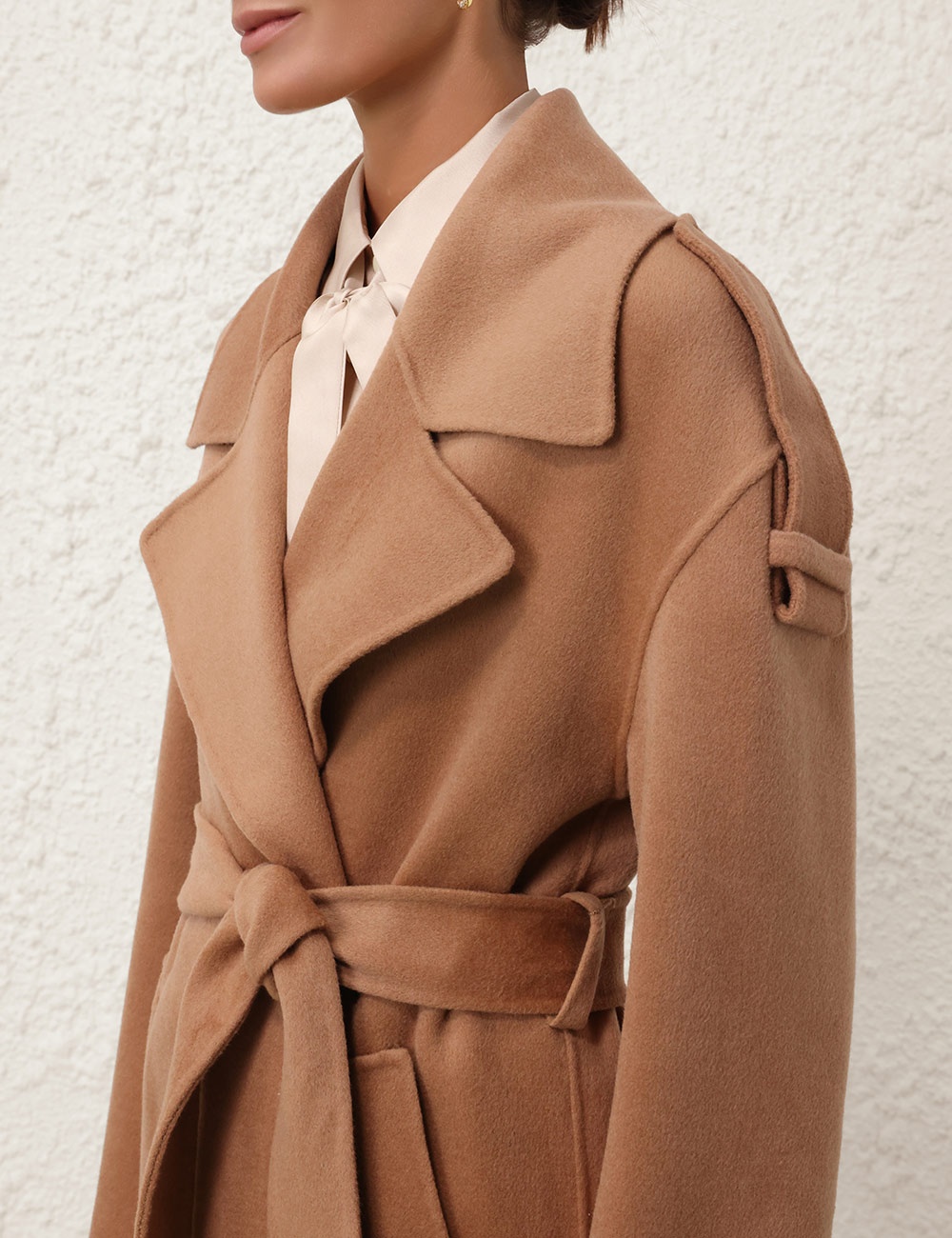NATURA BELTED LONG COAT - 7