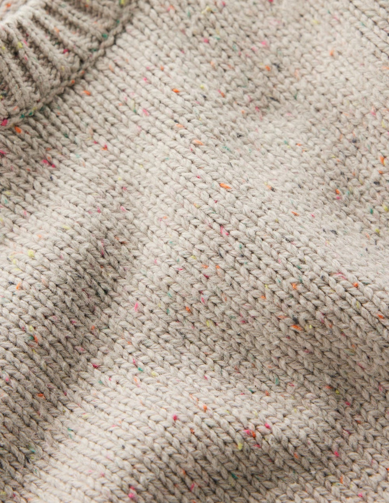 Davina Puff Sleeve Sweater-Ivory, Nep 1