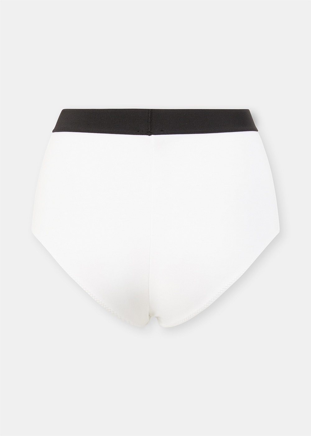 White Modal Signature Logo Briefs - 3