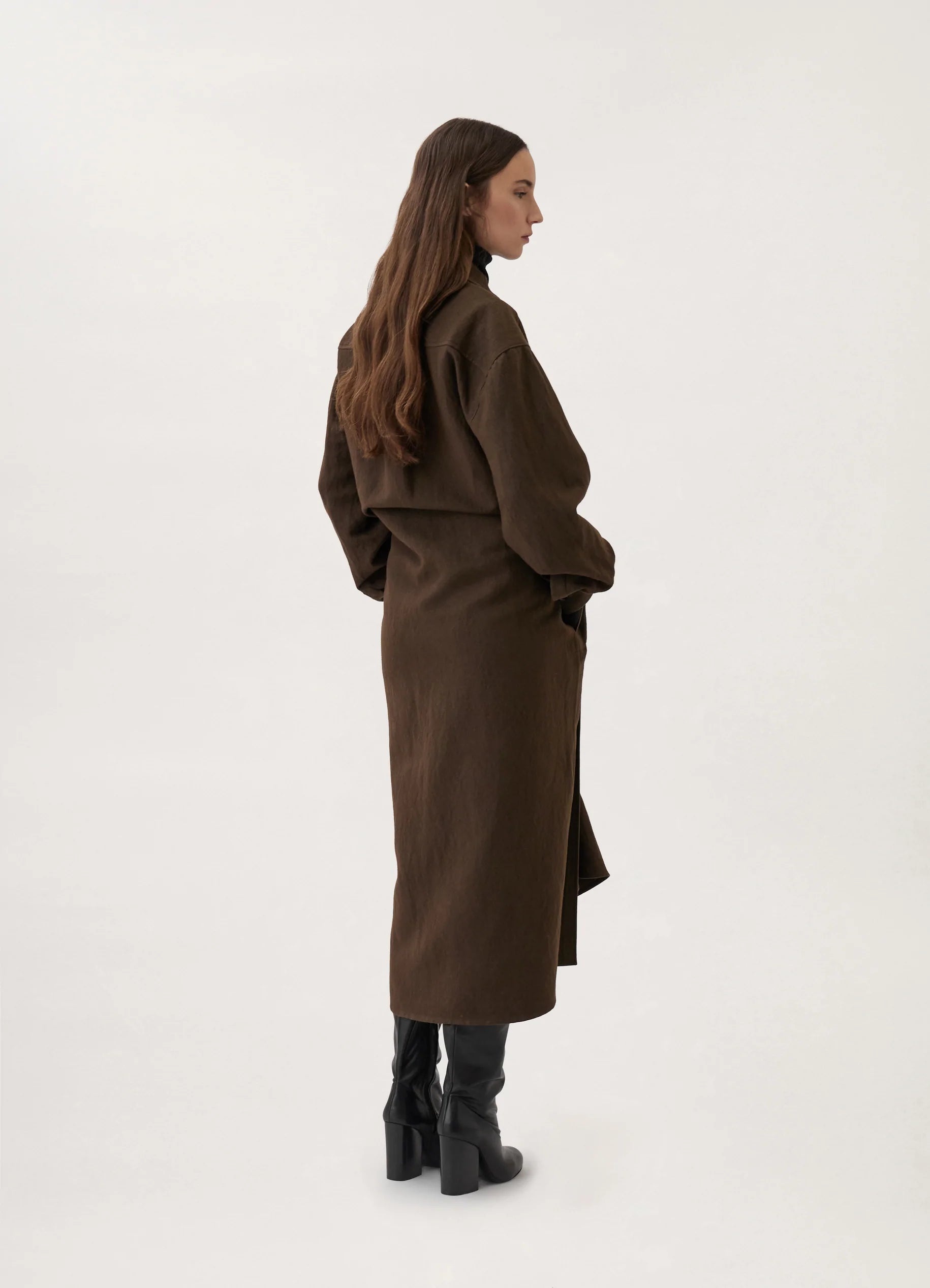 TILTED SHIRT DRESS - 4