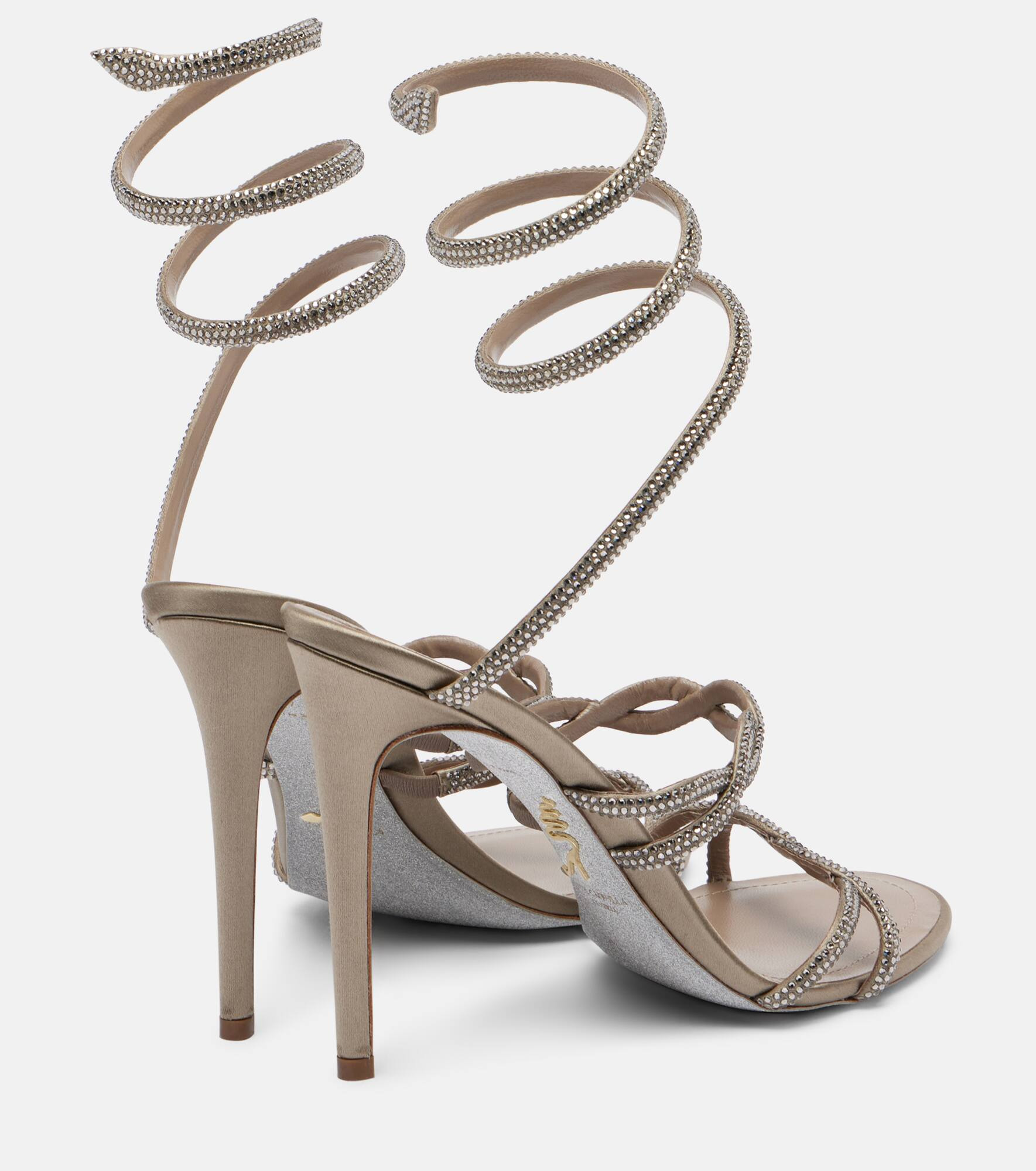 Cleo 105 braided embellished satin sandals - 2