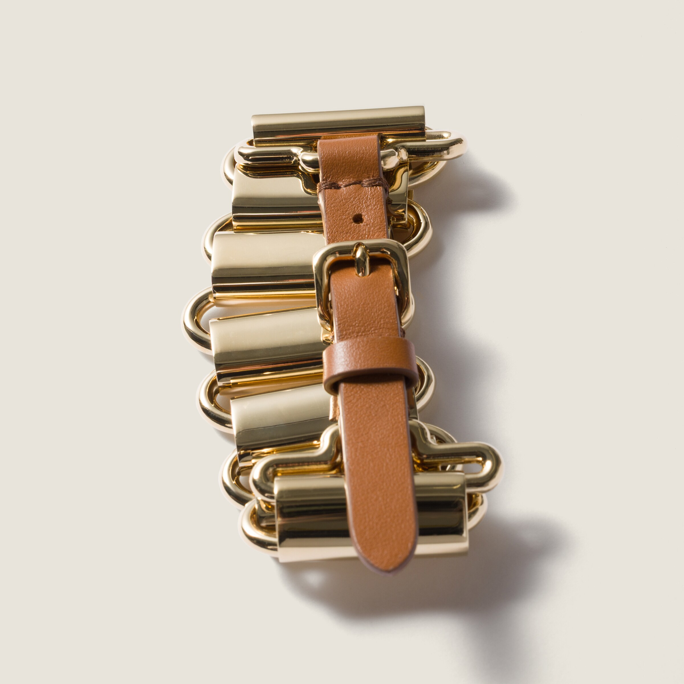 Metal and leather bracelet - 3