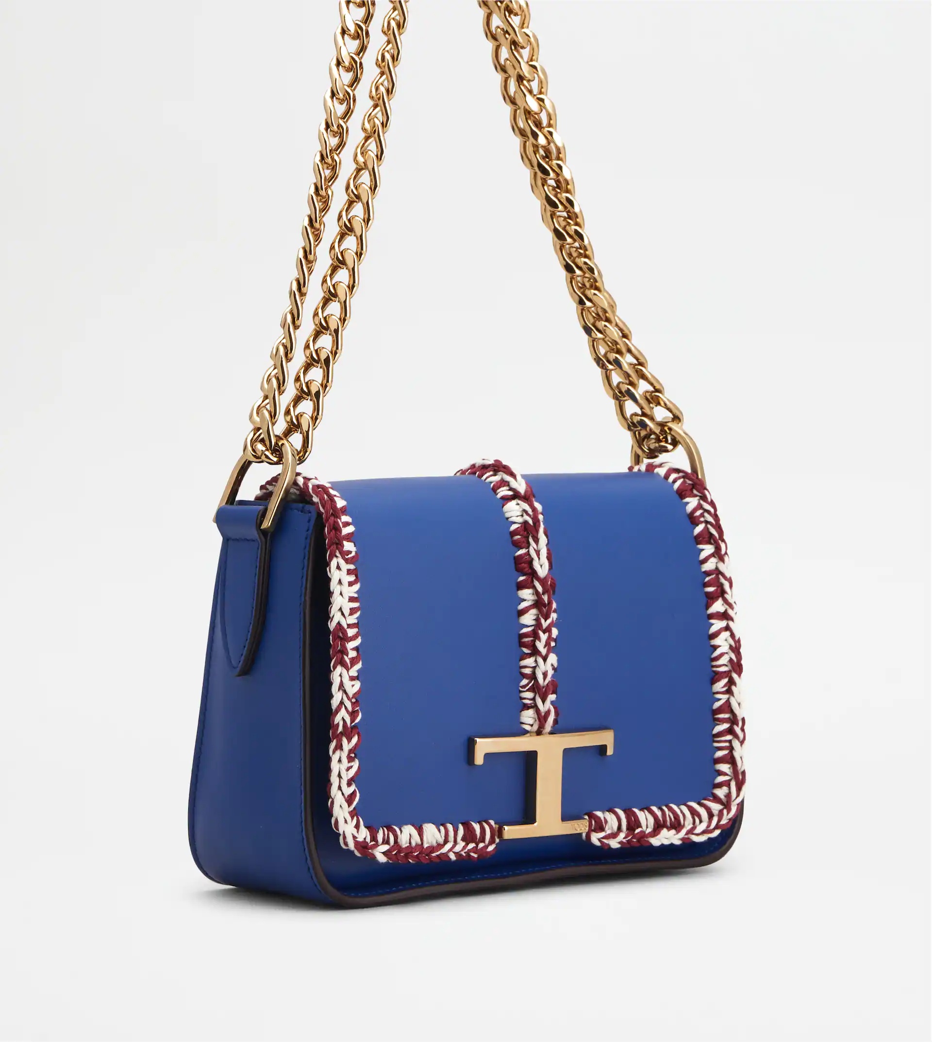 TIMELESS CROSSBODY BAG IN LEATHER MINI - BLUE - 3