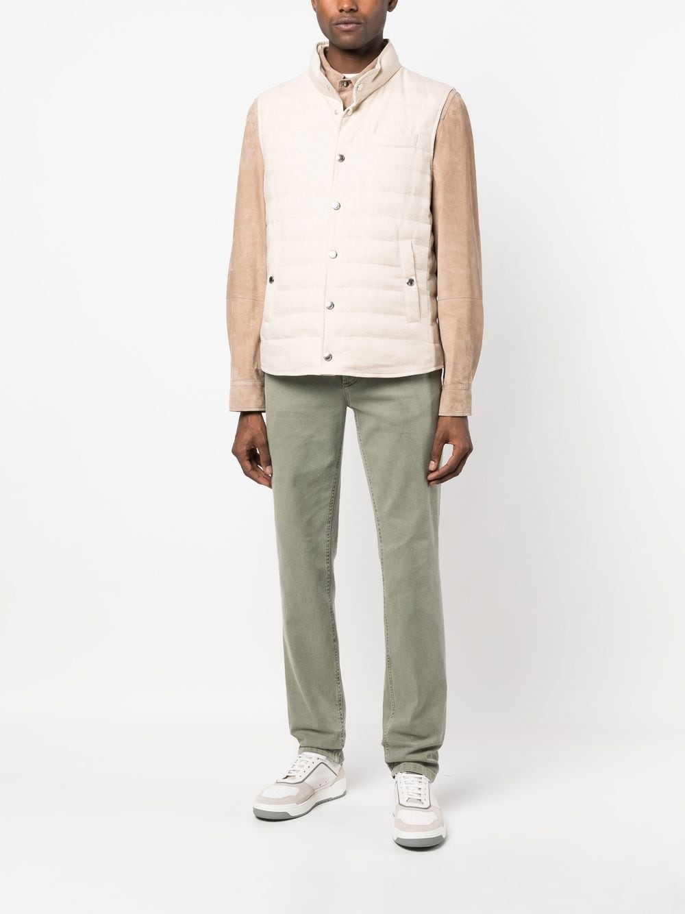 feather-down padded gilet - 2