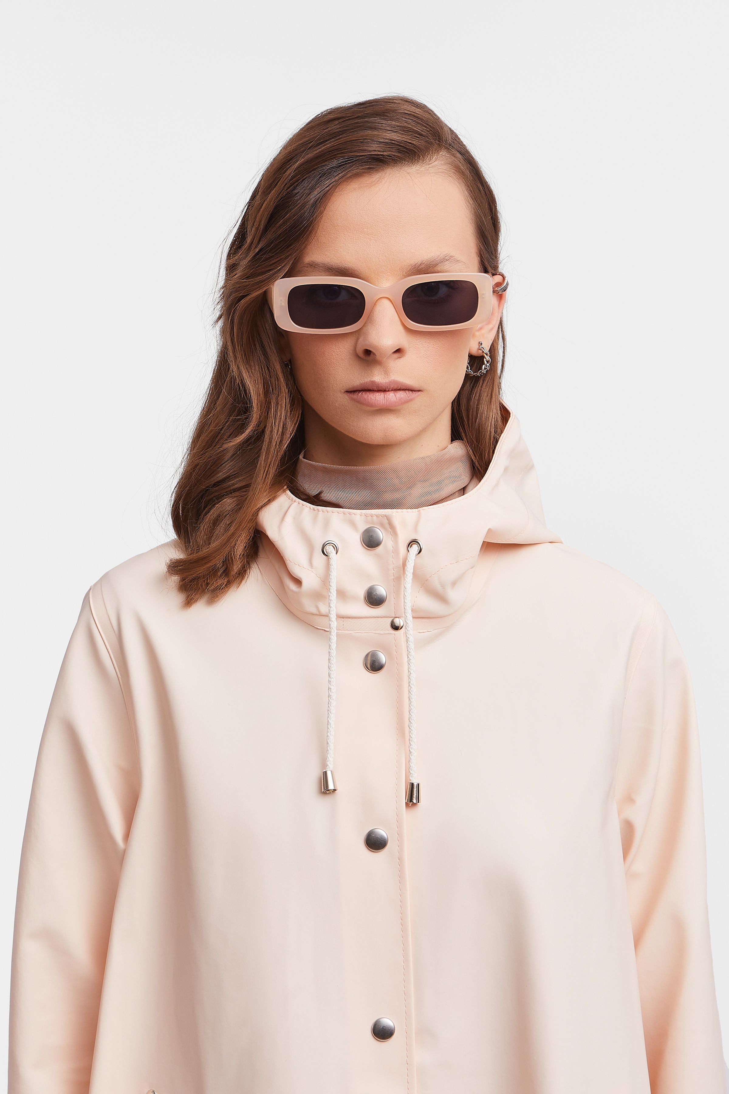 Mosebacke Long Raincoat Peach - 7