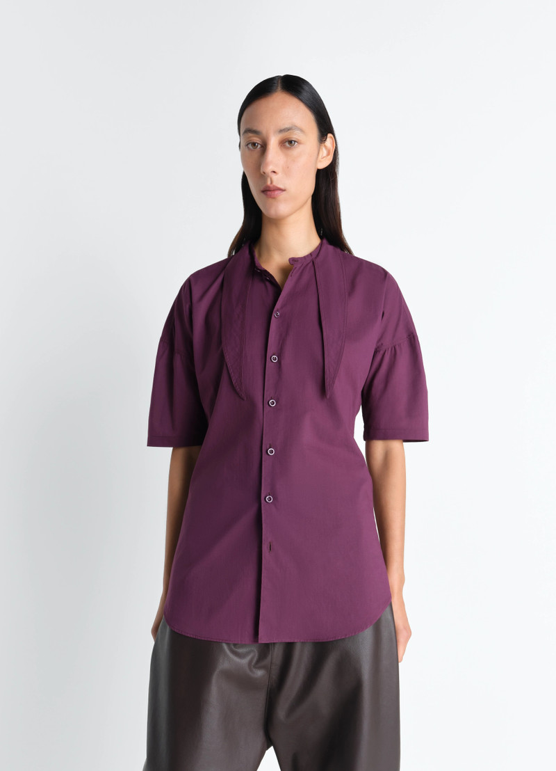 Lemaire SHORT SLEEVE SHIRT WITH FOULARD IN WASHED COTTON MUSLIN outlook