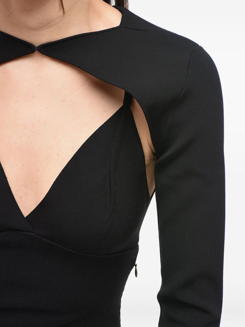 detachable-sleeves midi dress 5