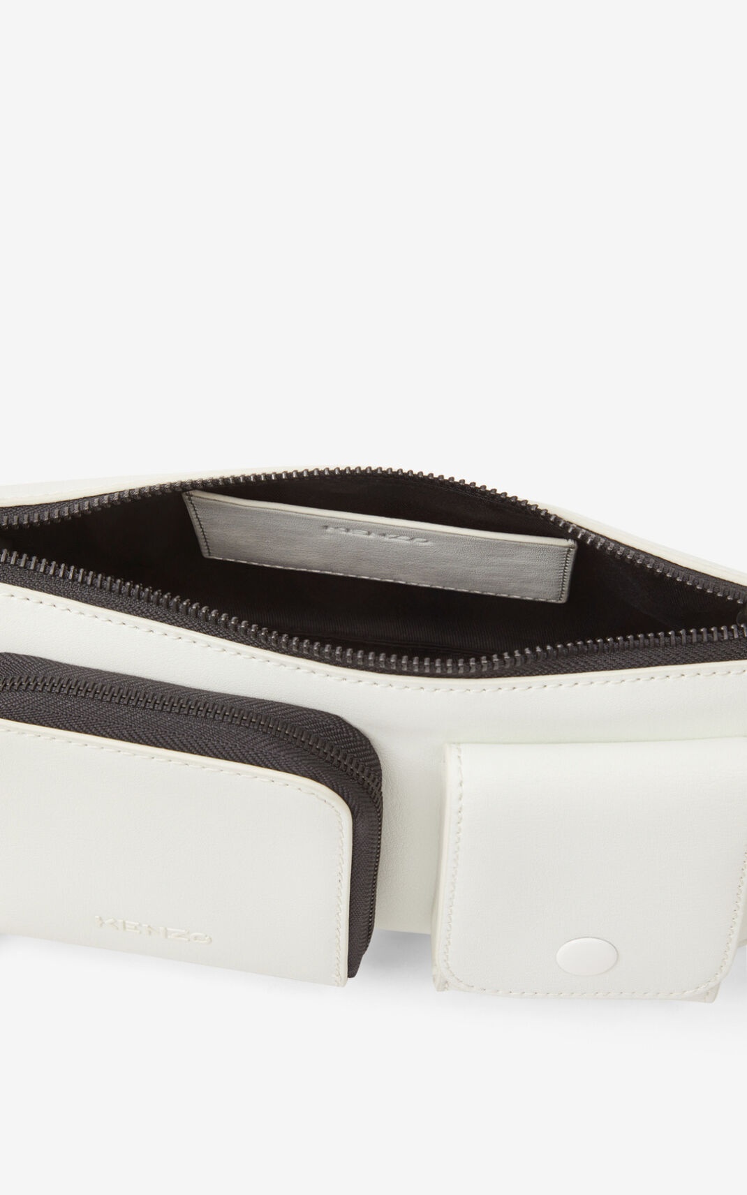 Small KENZO Kompact leather shoulder bag - 6
