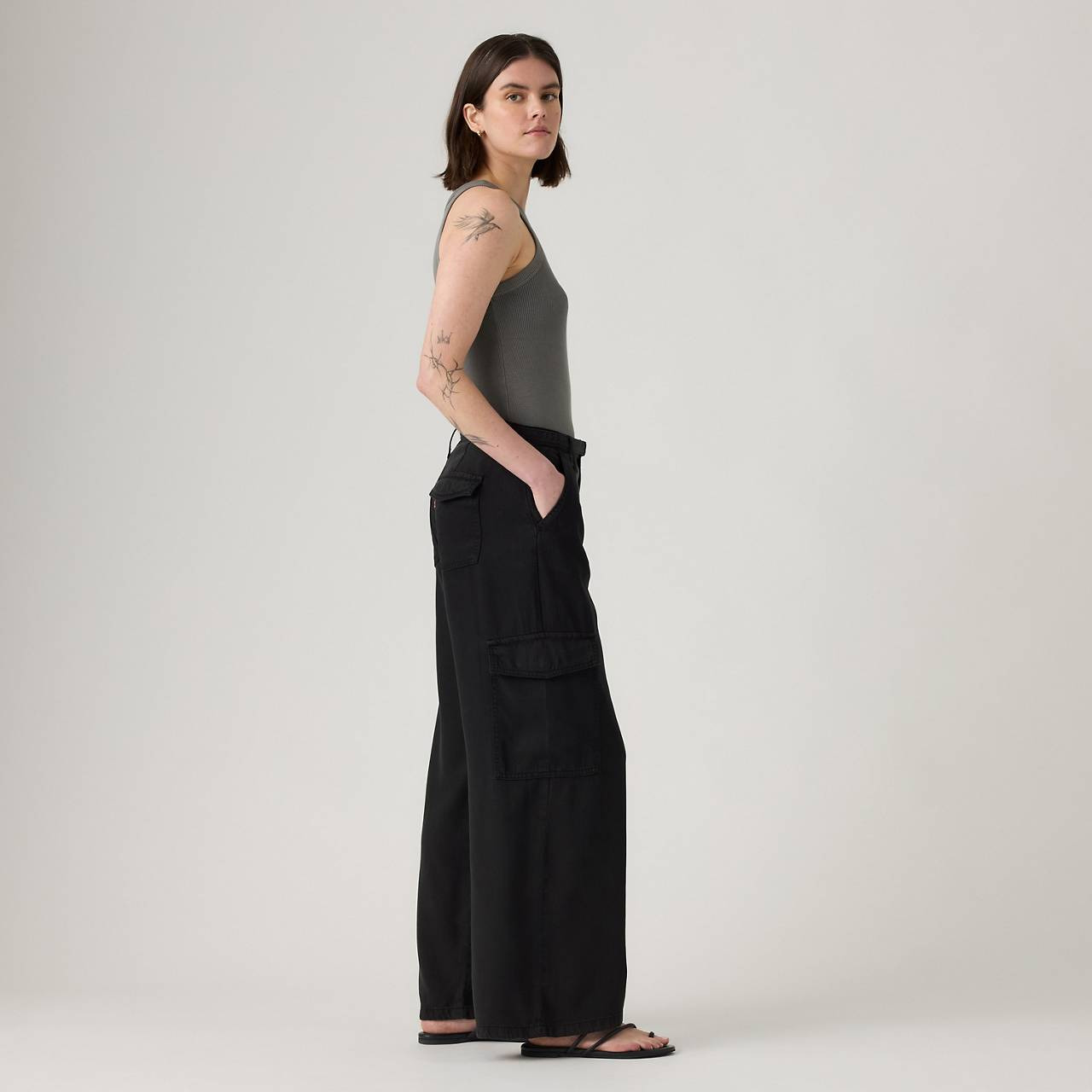 BAGGY DAD CARGO WOMEN'S PANTS - 5