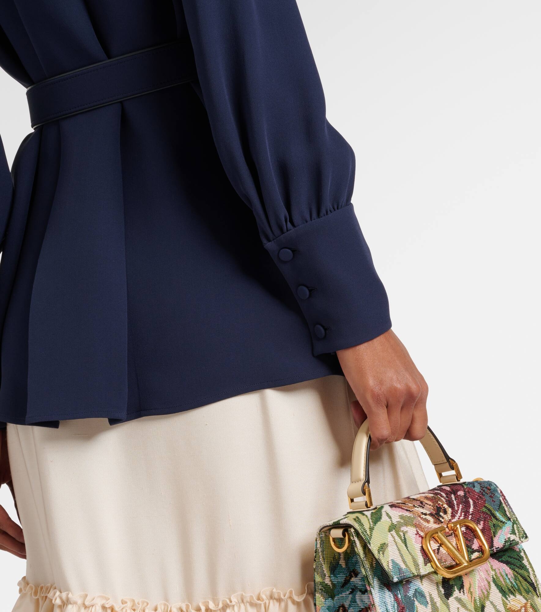 Cady Couture pleated belted blouse - 6