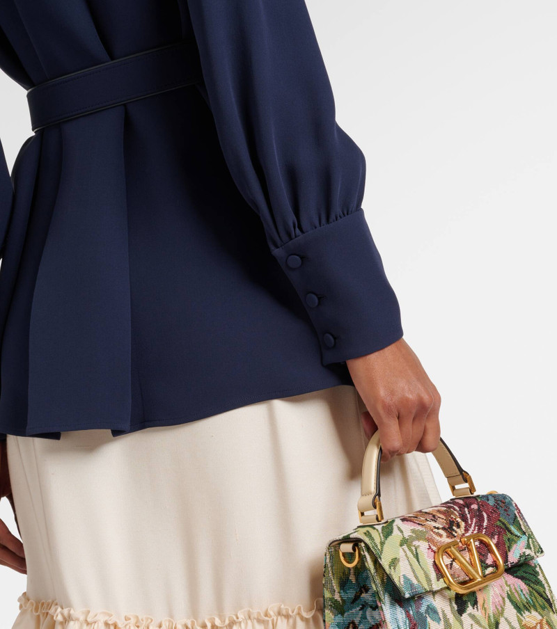 Cady Couture pleated belted blouse 6