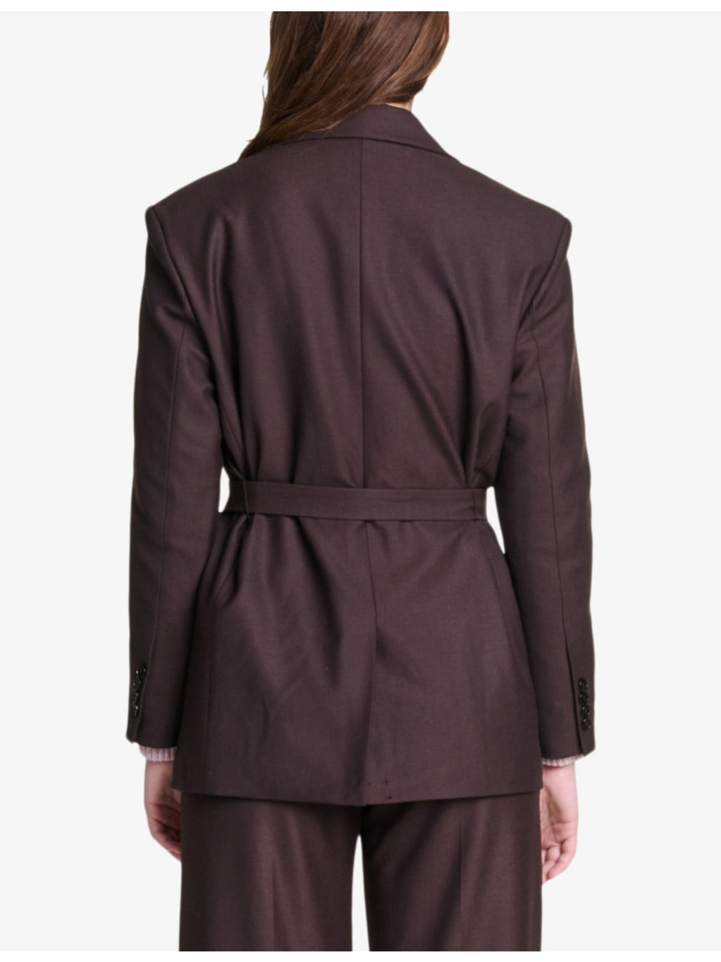 Chain-embellished slim-fit stretch-woven blazer - 4