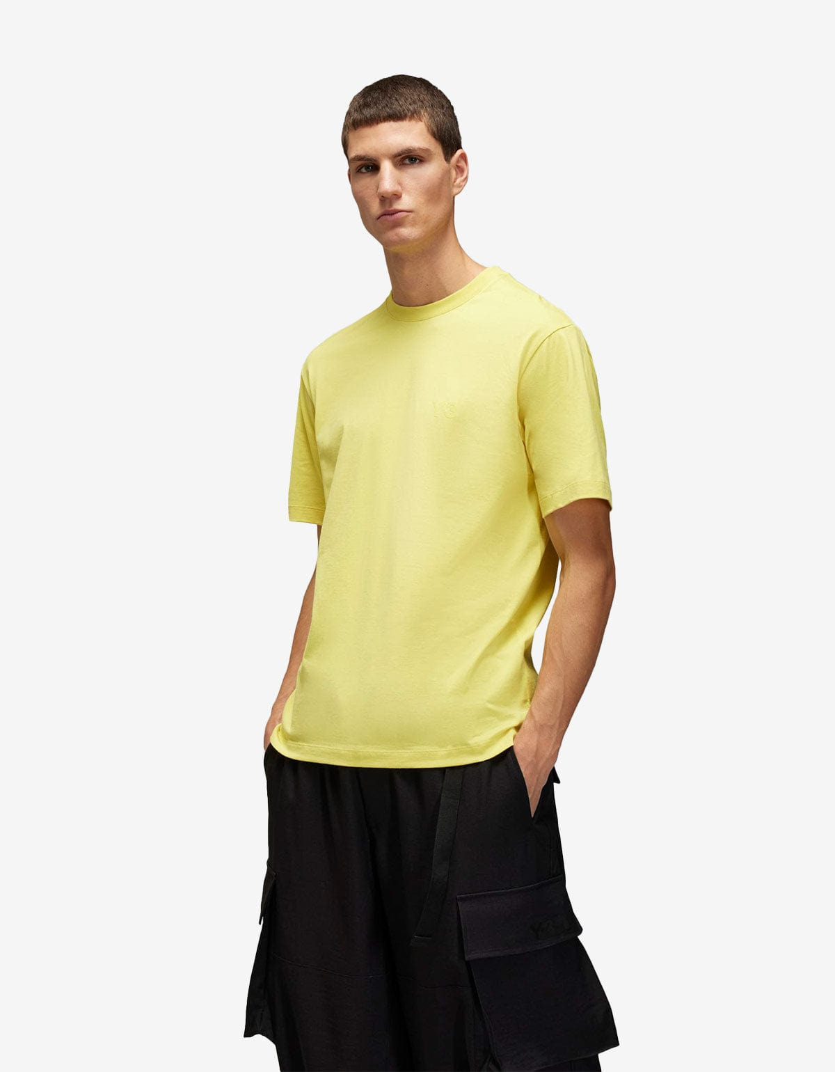 Y-3 Yellow Logo T-Shirt - 2