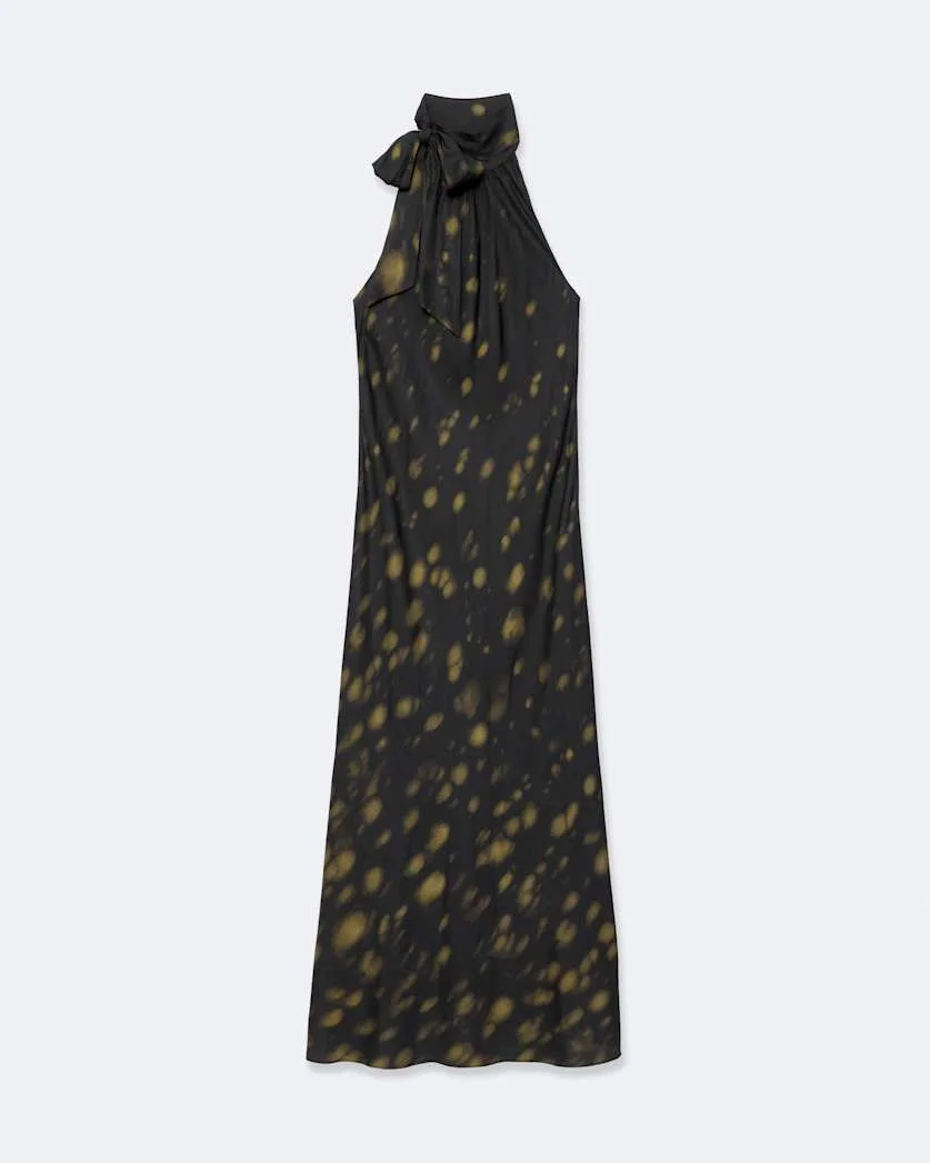 BERIL SILK-BLEND MAXI DRESS - 1