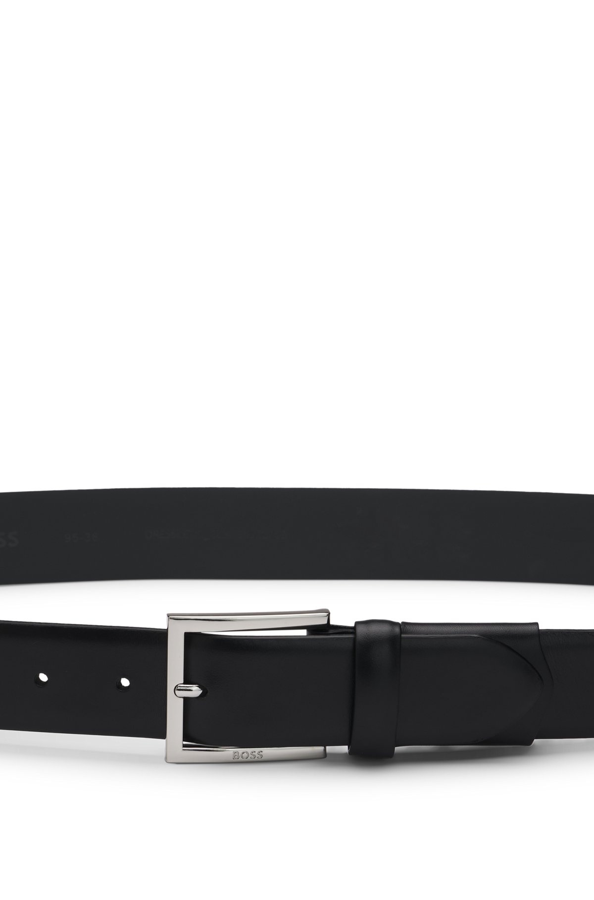 DRESSLETIC LEATHER BELT WITH CONCEALED ELASTICATED SECTION - 4