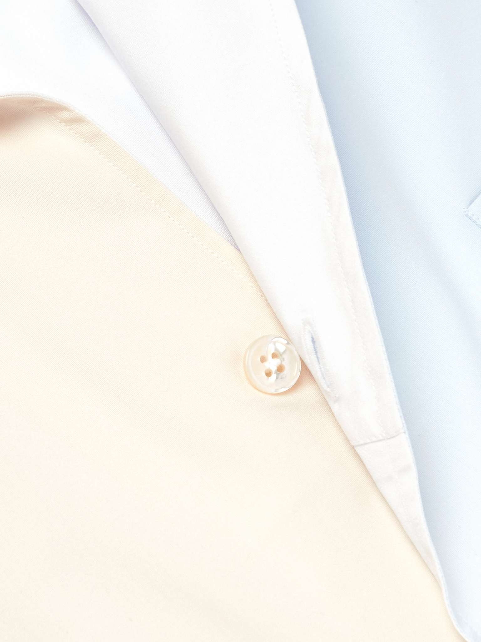 Camp-Collar Colour-Block Cotton-Poplin Shirt - 4