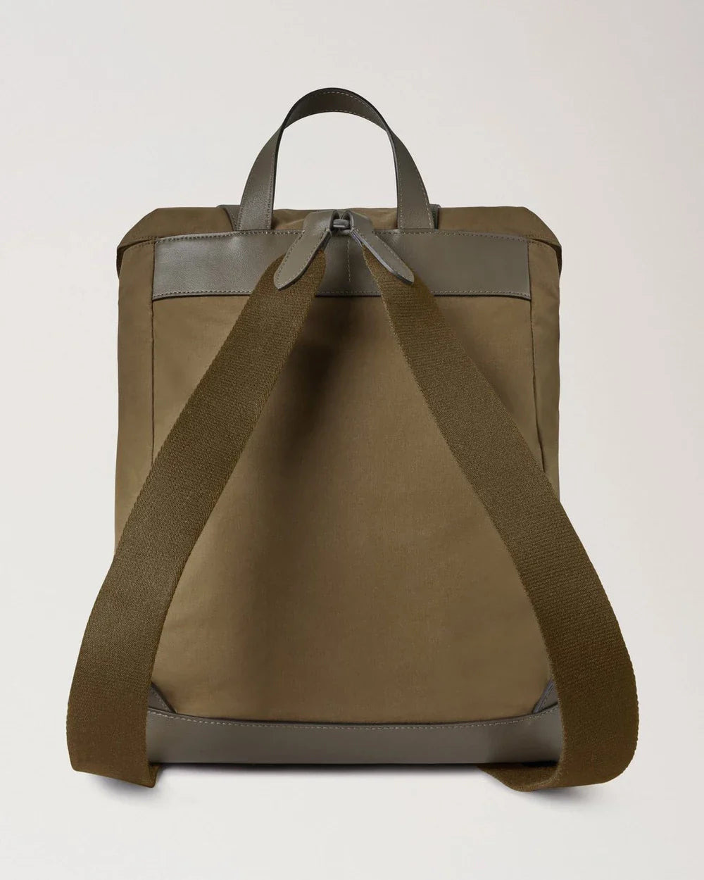 Heritage Waxed Backpack Dark Moss Waxed Cotton - 3