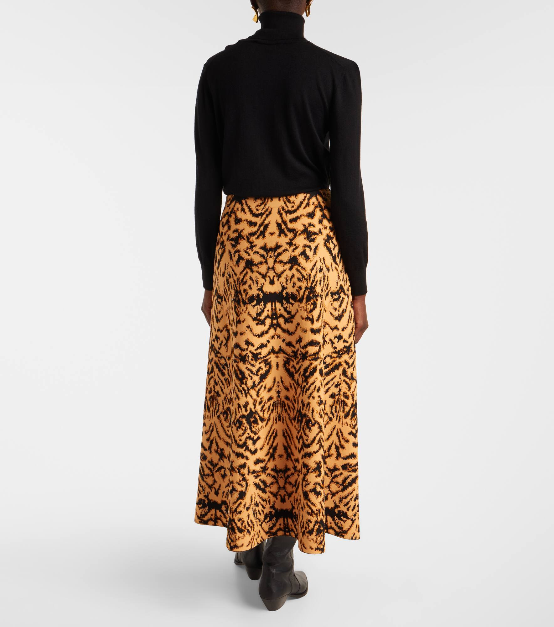 Lani jacquard midi skirt - 3
