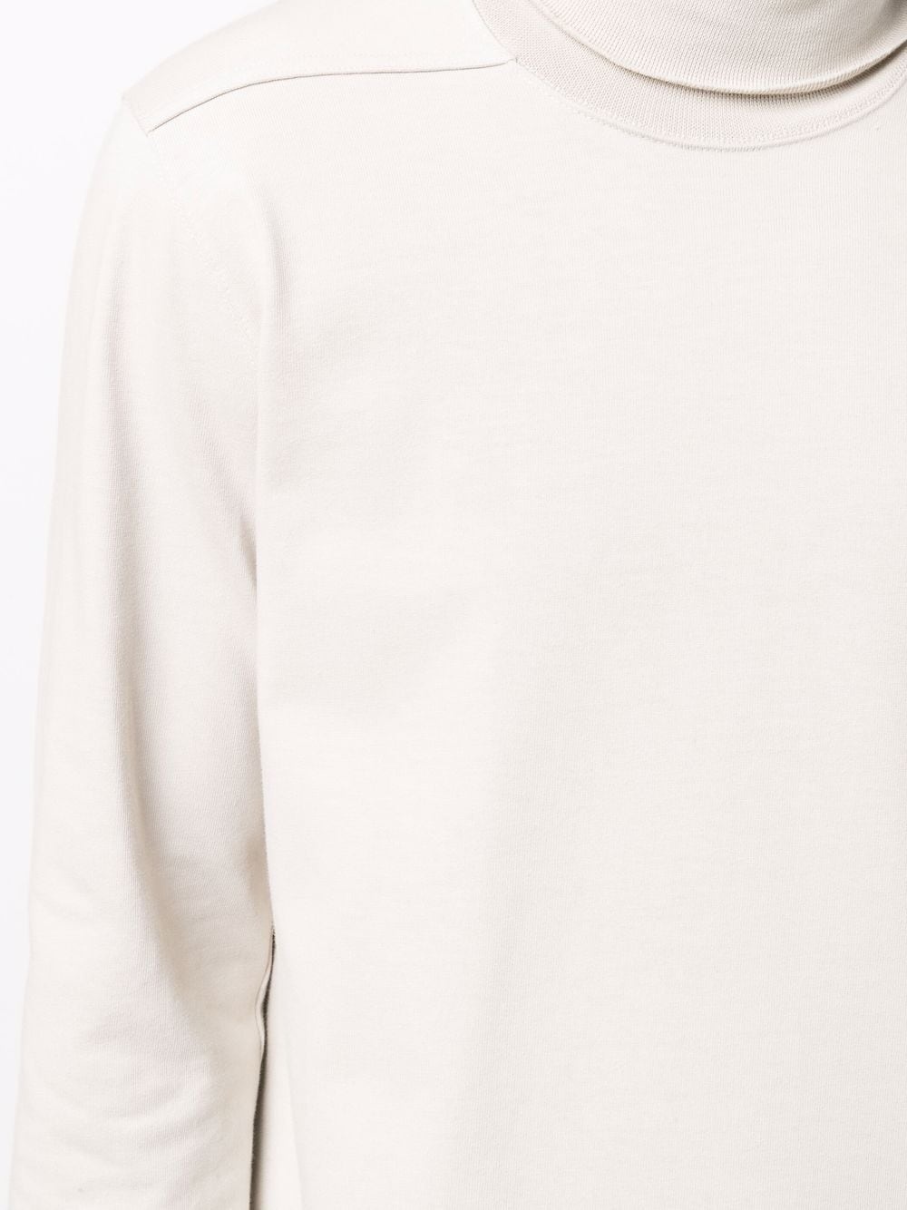 roll-neck organic-cotton sweatshirt - 5