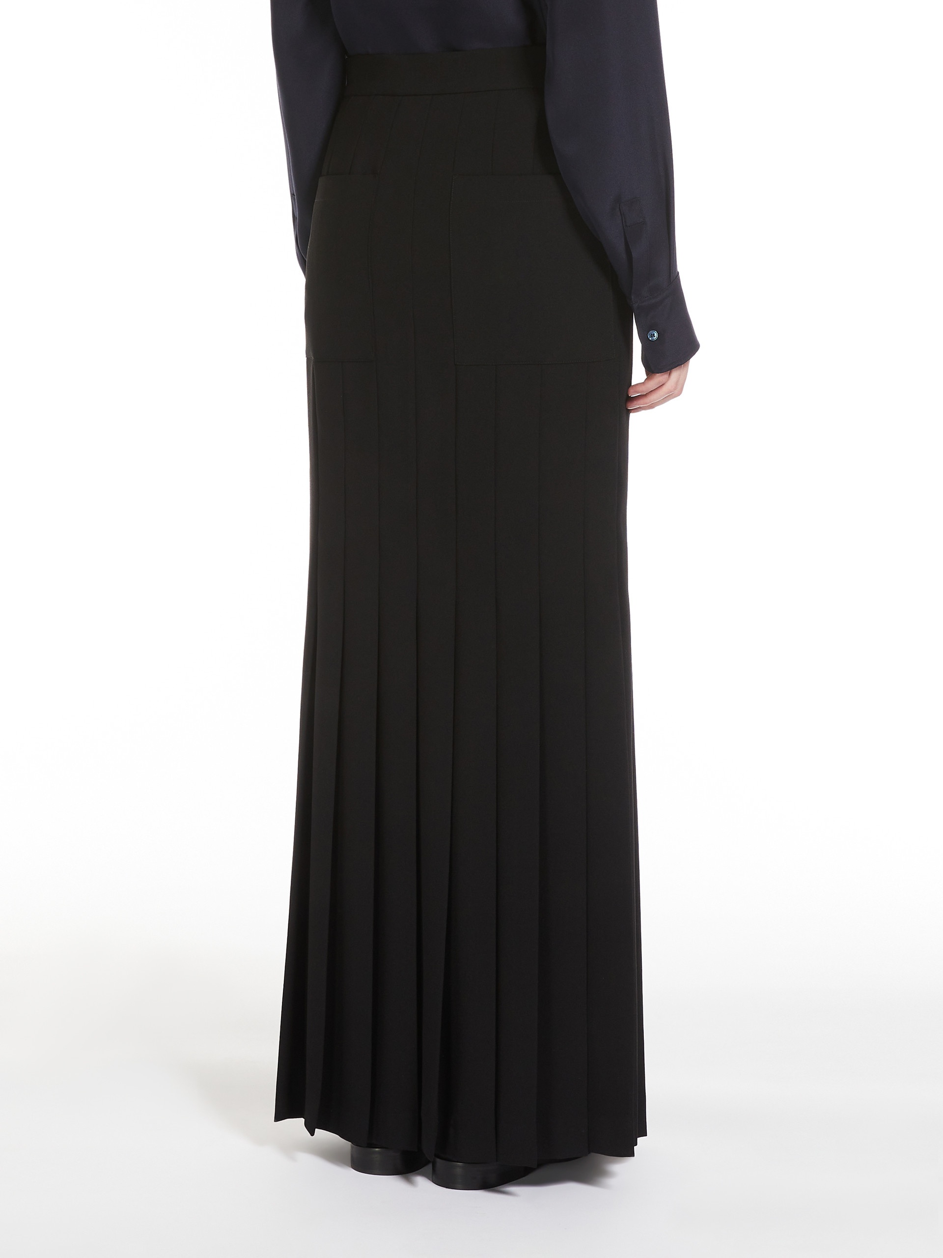 VETRINO Long sablé pleated skirt - 4