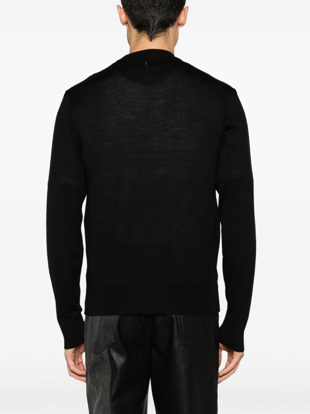 fine-knit wool cardigan - 4