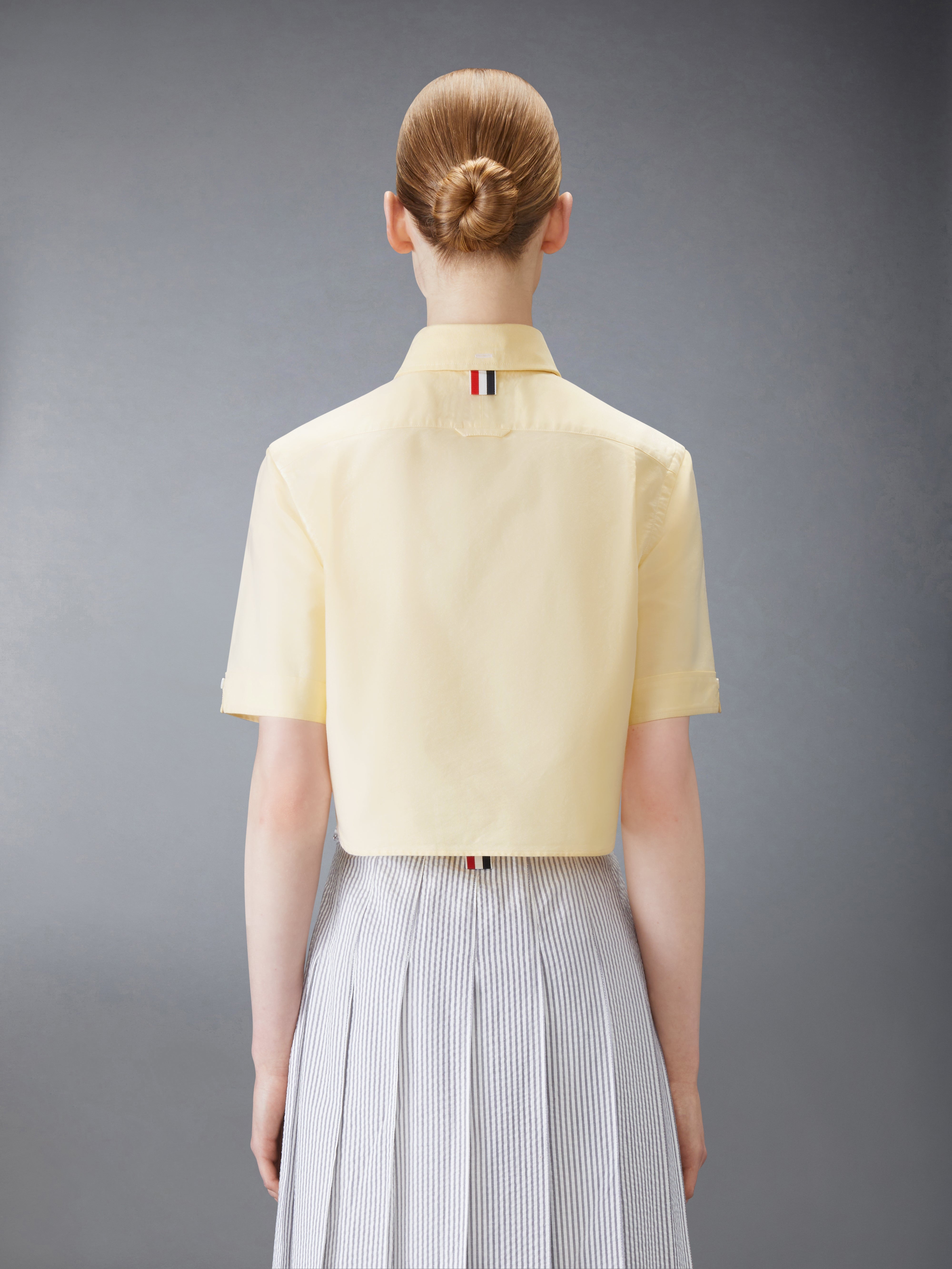 OXFORD CROPPED SHORT SLEEVE SHIRT - 3