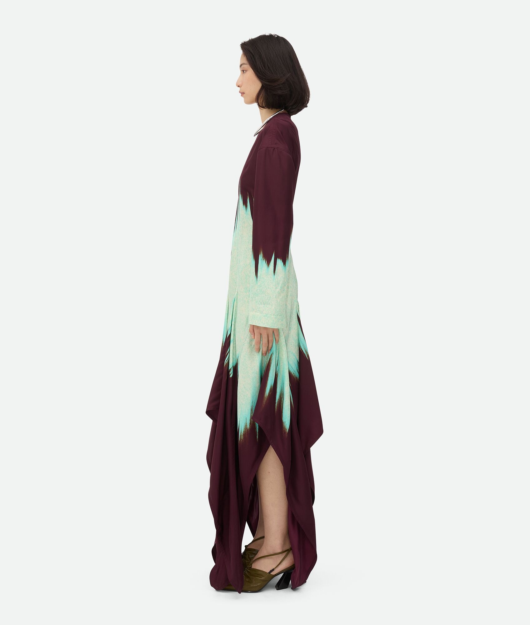 Viscose Degrade Petal Print Dress - 2