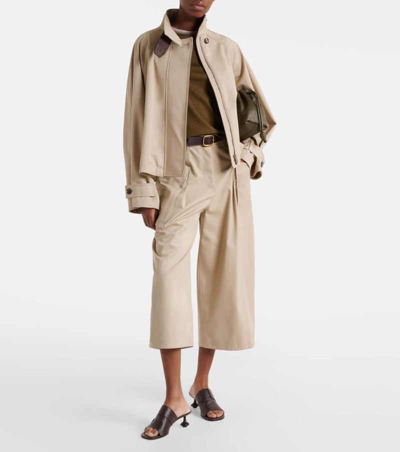 Loewe Cotton and silk cropped pants outlook