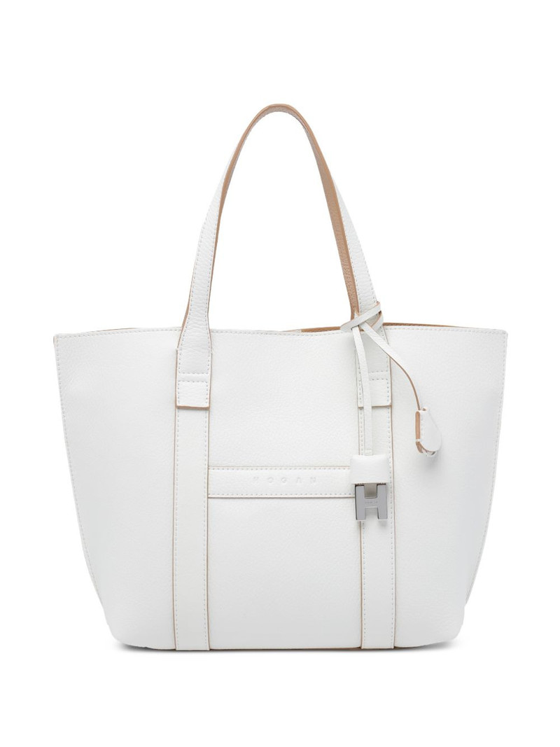 Script top-handles tote bag 1