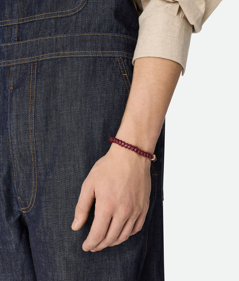 Bottega Veneta Knot Leather Bracelet outlook