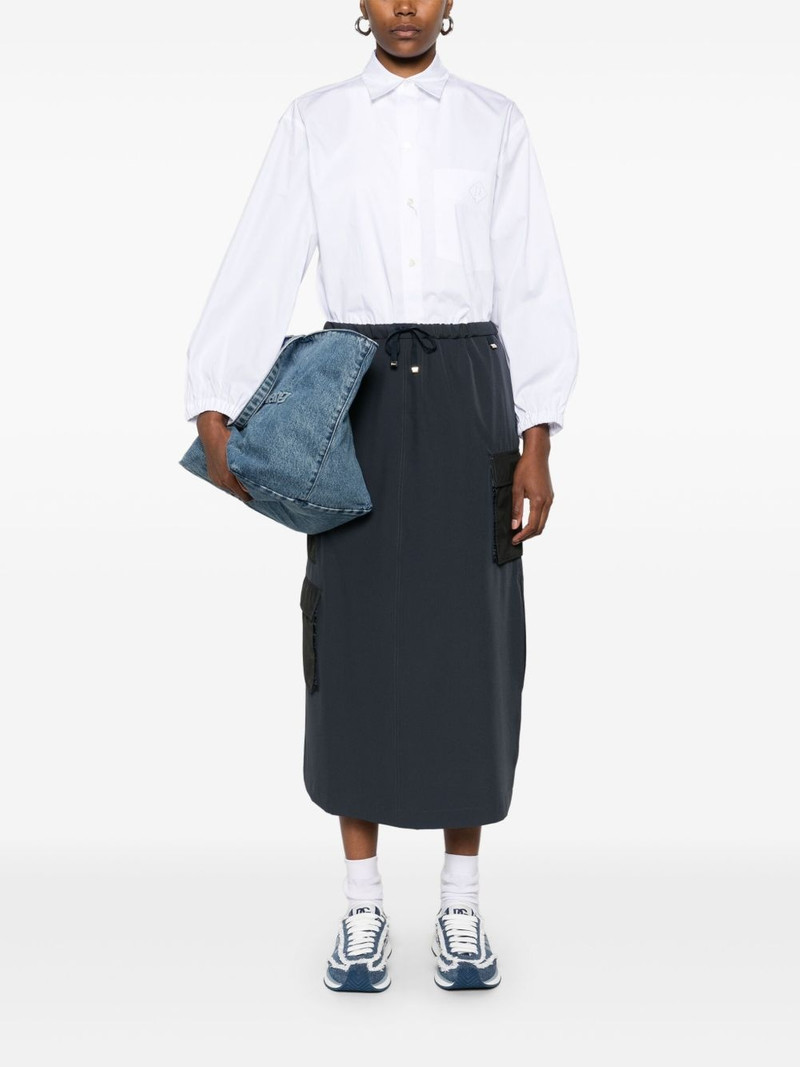 Herno drawstring midi skirt outlook