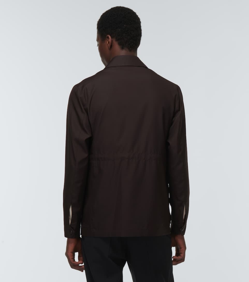 Silk-blend jacket - 4