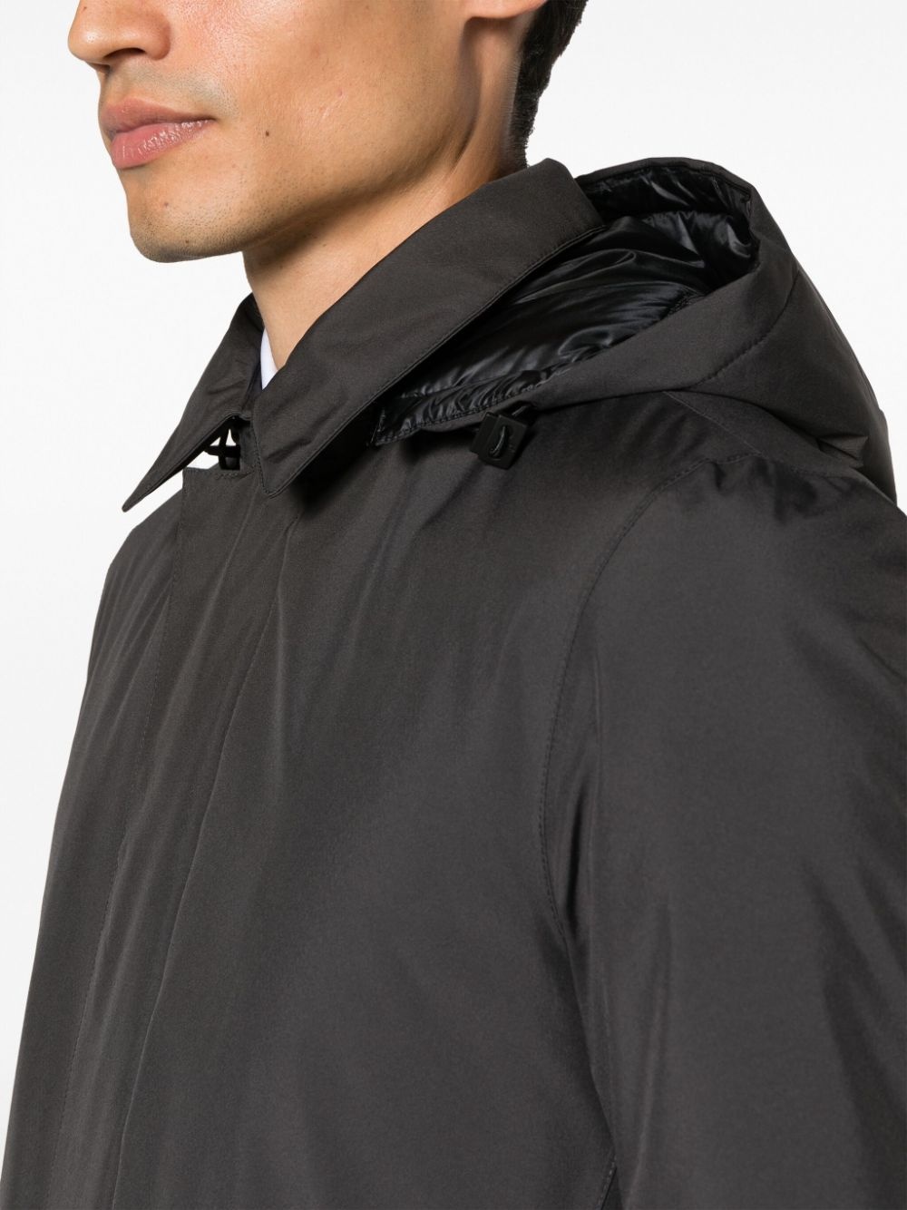 detachable-hood padded jacket - 5