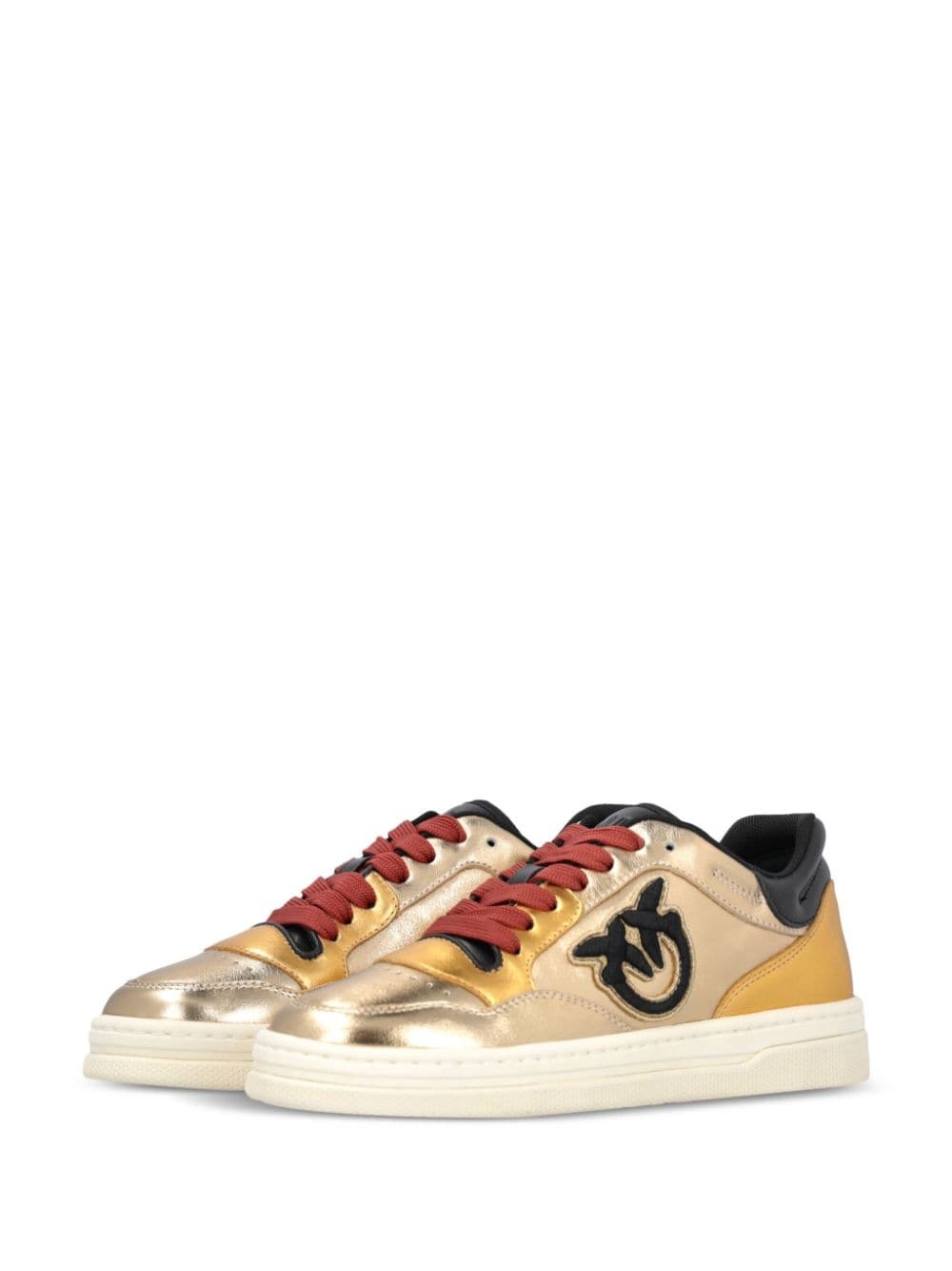 Mandy 01 laminated-leather sneakers - 3