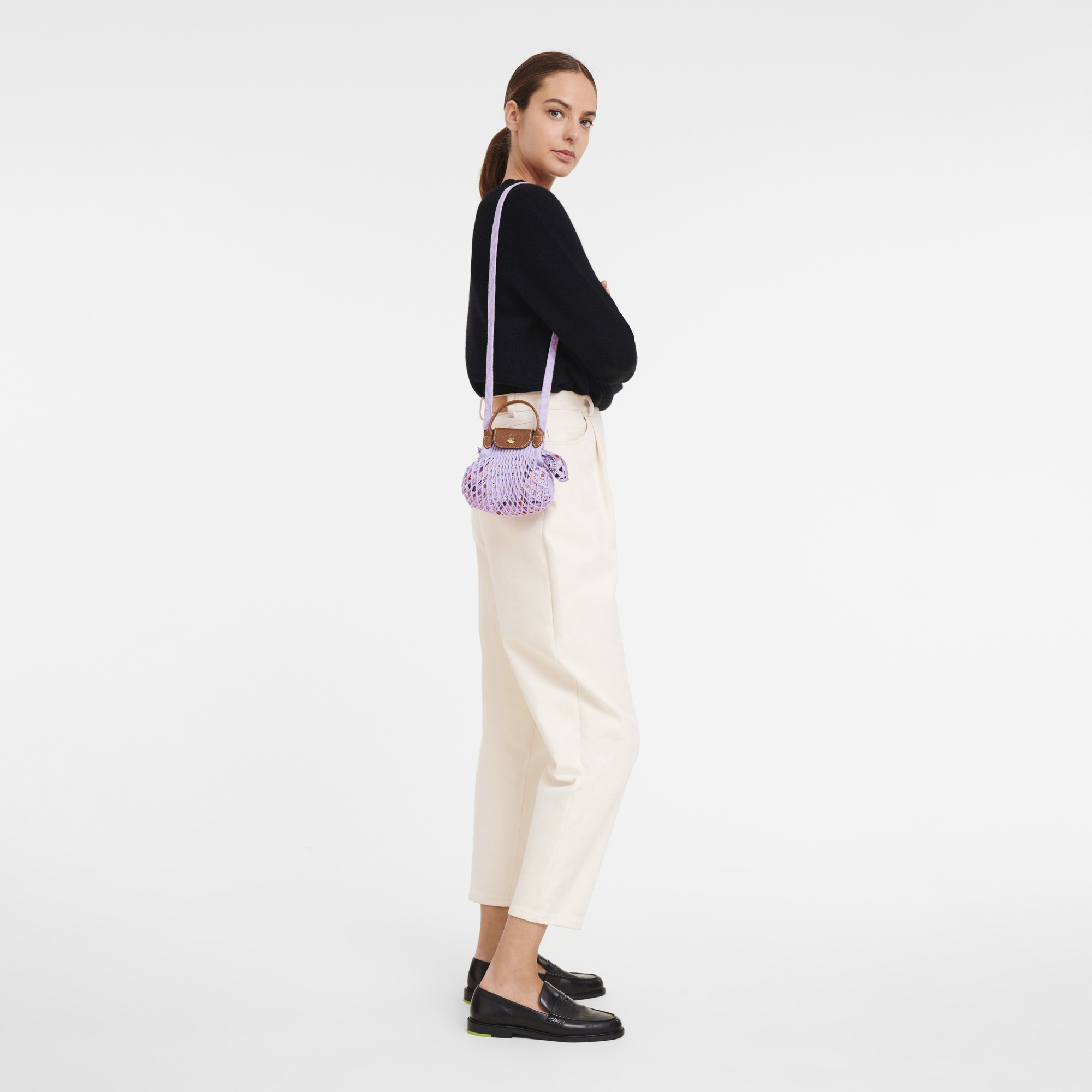 Le Pliage Filet XS Mesh bag Lilac - Canvas - 2