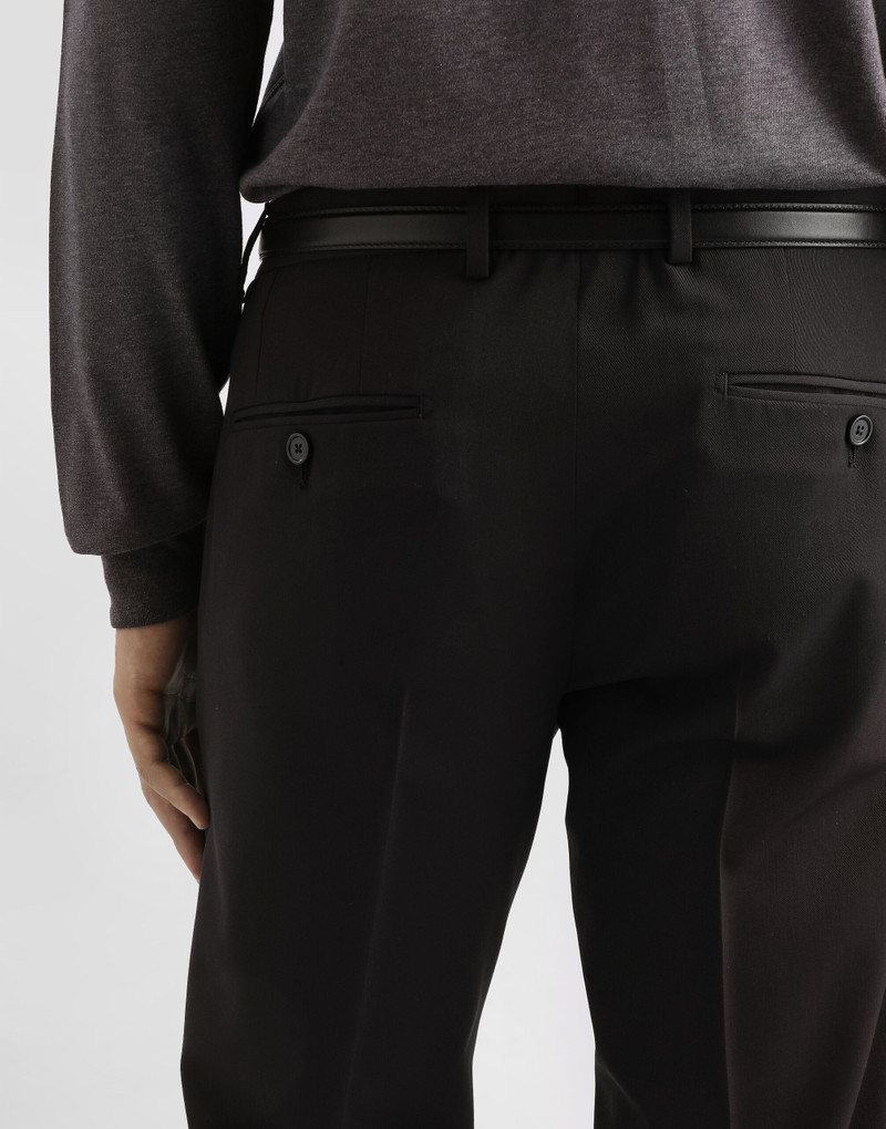 Bi-stretch wool canvas trousers 5