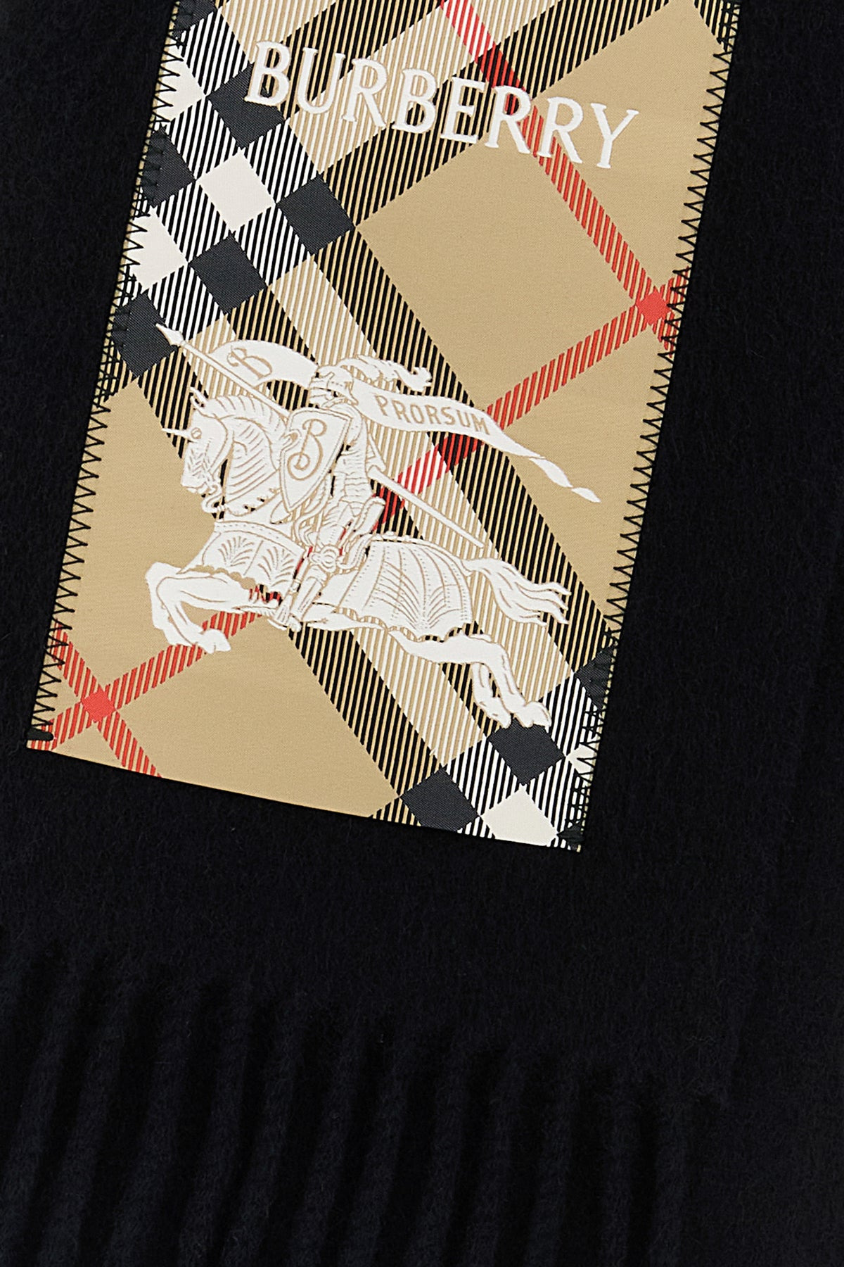 Black cashmere scarf - 2